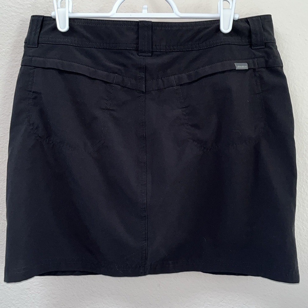 Eddie Bauer Active Adventurous Solid Black Skirt … - image 5
